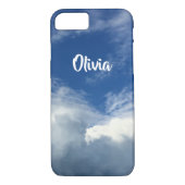 Coques Case-Mate iPhone Gros nuages magnifiques dans un ciel bleu et (Dos)