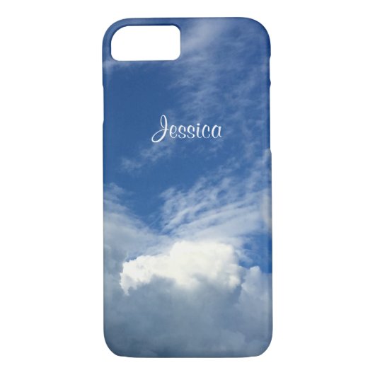 Coques Case-Mate iPhone Gros nuages magnifiques dans un ciel bleu et (Dos)