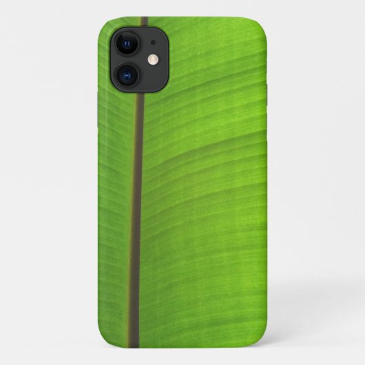 Coques Case-Mate iPhone Gros plan de la feuille de banane (Dos)