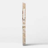 Coques Case-Mate iPhone Gros plan de la texture de vieilles pierres wallab (Verso / Gauche)