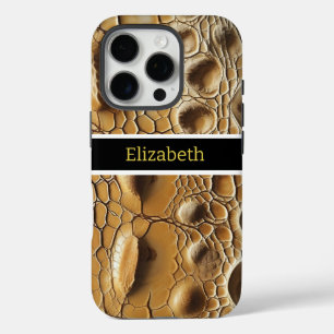 Coques iPhone 16 Pro Gros plan de la texture délicate de serpent