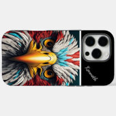Coques Case-Mate iPhone Gros plan de l'aigle majestueux (Verso (horizontal))