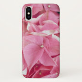 Coques Case-Mate iPhone gros plan de l'hydrangée rose (Dos)