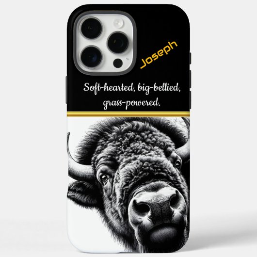 Coques Case-Mate iPhone Gros plan d'un buffle majestueux (Verso)