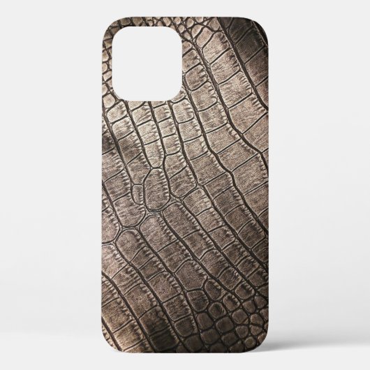 Coques Case-Mate iPhone Gros plan en cuir élégant : Motif texturé (Verso)