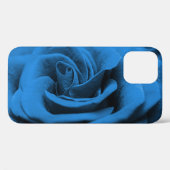 Coques Case-Mate iPhone Gros plan rose bleue rouge, macro beauté. (Verso (horizontal))