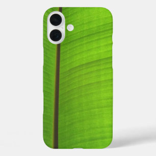 Coques iPhone 16 Plus Gros plan sur une feuille de bananier