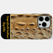 Coques Case-Mate iPhone Gros plan sur une texture complexe de peau de serp (Verso (horizontal))