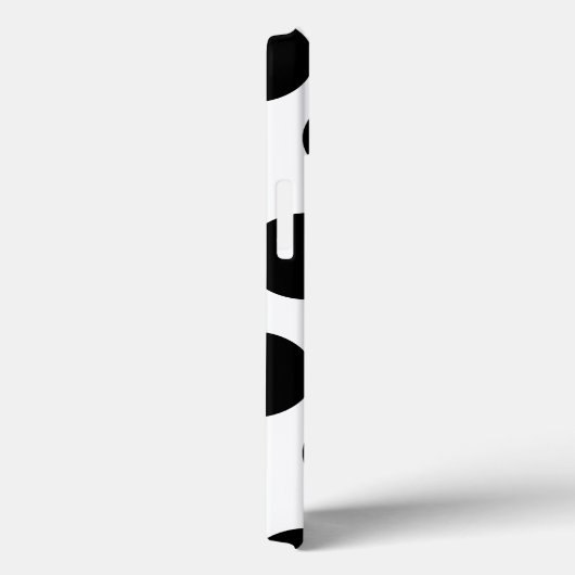 Coques Case-Mate iPhone Gros Pois blancs et noirs (Verso / Droite)