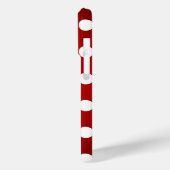 Coques Case-Mate iPhone Gros Pois blancs Sur Beau Rouge (Verso / Gauche)