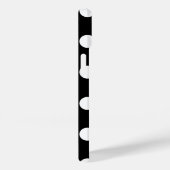 Coques Case-Mate iPhone Gros Pois Noir Et Blanc (Verso / Droite)
