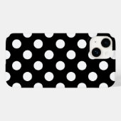 Coques Case-Mate iPhone Gros Pois Noir Et Blanc (Verso (horizontal))