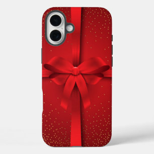 Coques iPhone 16 Plus Gros Red Bow Noël cadeau de Noël