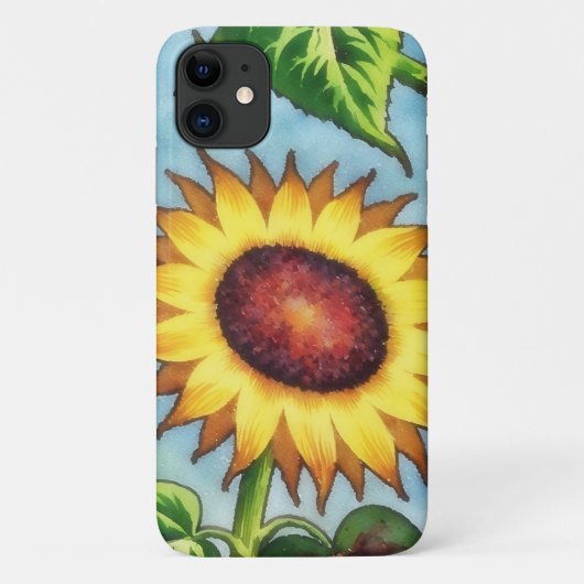 Coques Case-Mate iPhone Gros Tournesol Jaune Vintage (Dos)