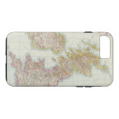Coques Case-Mate iPhone Grossbritannien, Irland - carte du R-U, Irlande (Dos (Horizontal))