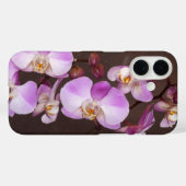 Coques Case-Mate iPhone Grosse orchidée violette et blanche (Verso (horizontal))