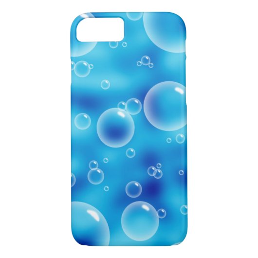 Coques Case-Mate iPhone Grosses bulles bleues rebondissantes (Dos)