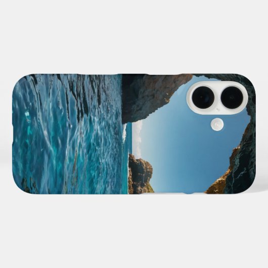 Coques Case-Mate iPhone Grotte océane (Verso (horizontal))