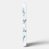 Coques Case-Mate iPhone Group Blue Palm Tree Graphic (Verso / Gauche)