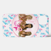 Coques Case-Mate iPhone Groupe dans la bulle rose (Verso (horizontal))