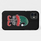 Coques Case-Mate iPhone Groupe de jumelage de famille Elf Hangry Noël (Dos (Horizontal))