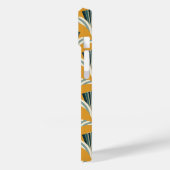 Coques Case-Mate iPhone Grue Art Déco - arrière - plan jaune (Verso / Gauche)