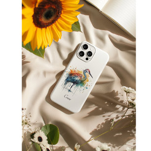 Case-Mate iPhone Case Grue gracieuse : Aquarelle, coutume