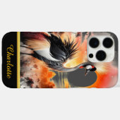 Coques Case-Mate iPhone Grue majestueuse au coucher du soleil sur le paysa (Verso (horizontal))