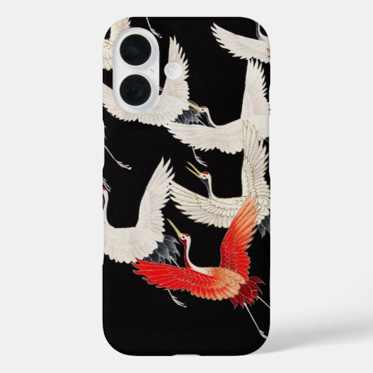 Coques Case-Mate iPhone Grues volantes : Japonais Bird Kimono Art (Verso)