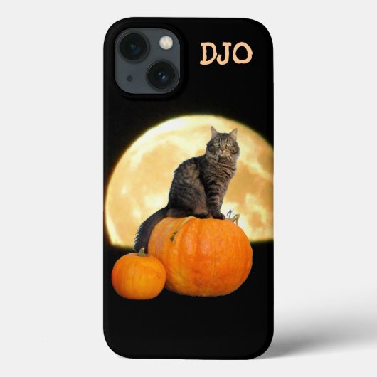 Coques Case-Mate iPhone Grumpy Angel, Citrouilles et Super Moon (Verso)
