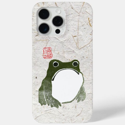 Coques Case-Mate iPhone Grumpy Grenouille japonaise crapaud 19ème siècle (Verso)