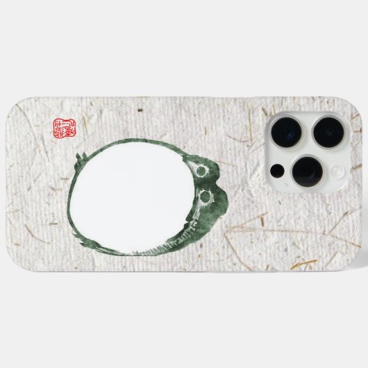 Coques Case-Mate iPhone Grumpy Grenouille japonaise crapaud 19ème siècle (Verso (horizontal))