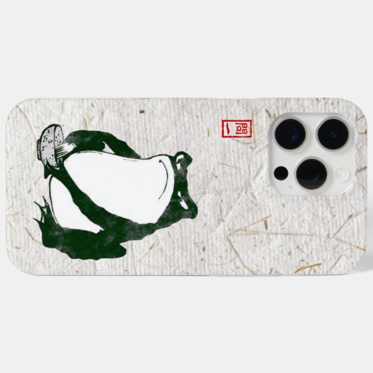 Coques Case-Mate iPhone Grumpy Grenouille japonaise crapaud 19ème siècle (Verso (horizontal))