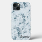 Coques Case-Mate iPhone Grunge bleu Abstrait (Verso)