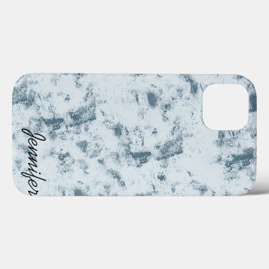 Coques Case-Mate iPhone Grunge bleu Abstrait (Verso (horizontal))
