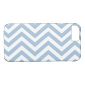 Coques Case-Mate iPhone Grunge bleu-clair Chevron texturisé (Dos (Horizontal))