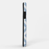Coques Case-Mate iPhone Grunge bleu-clair Chevron texturisé (Dos/Droite)