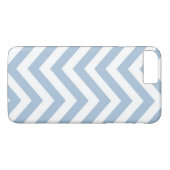 Coques Case-Mate iPhone Grunge bleu-clair Chevron texturisé (Dos (Horizontal))