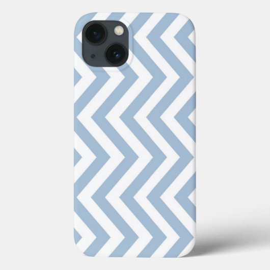Coques Case-Mate iPhone Grunge bleu clair texturé Chevron (Verso)