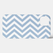 Coques Case-Mate iPhone Grunge bleu clair texturé Chevron (Verso (horizontal))