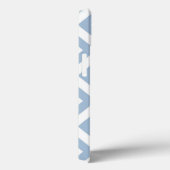 Coques Case-Mate iPhone Grunge bleu clair texturé Chevron (Verso / Droite)