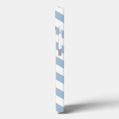 Coques Case-Mate iPhone Grunge bleu clair texturé Chevron (Verso / Gauche)