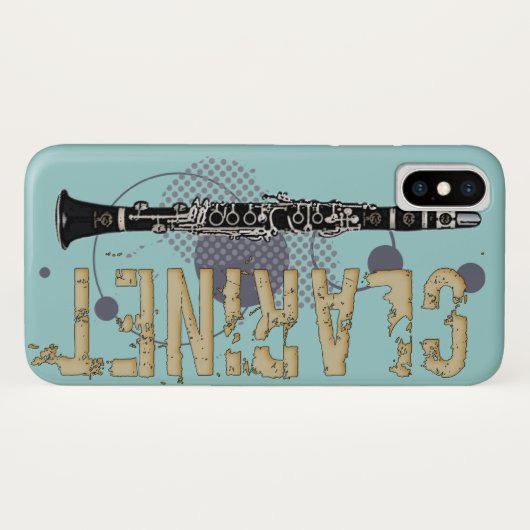 Coques Case-Mate iPhone Grunge Clarinet (Dos (Horizontal))