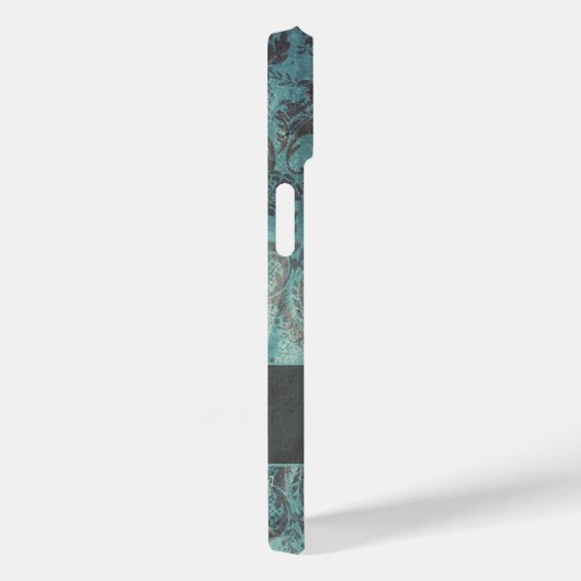 Coques Case-Mate iPhone grunge damask Patte avec Monogramme (Verso / Droite)