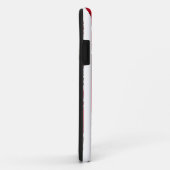 Coques Case-Mate iPhone Grunge de rouge de drapeau américain (Dos/Droite)