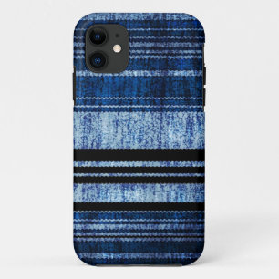 Coque iPhone 11 Grunge des Grandes Bleues foncées