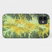 Coques Case-Mate iPhone Grunge design - vert jaune (Dos (Horizontal))