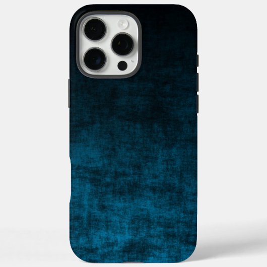 Coques Case-Mate iPhone Grunge Ombre noir et Turquoise Texture (Verso)