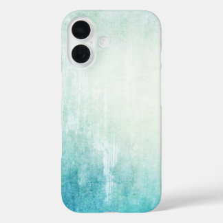 Coques iPhone 16 Grunge, rayures, texture, bleu, atmosphère