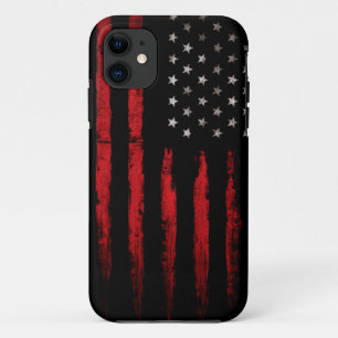 Coques Pour iPhone Grunge ROUGE vintage de drapeau américain